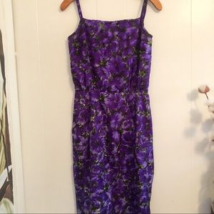 Vintage Handmade Violet Cocktail Dress